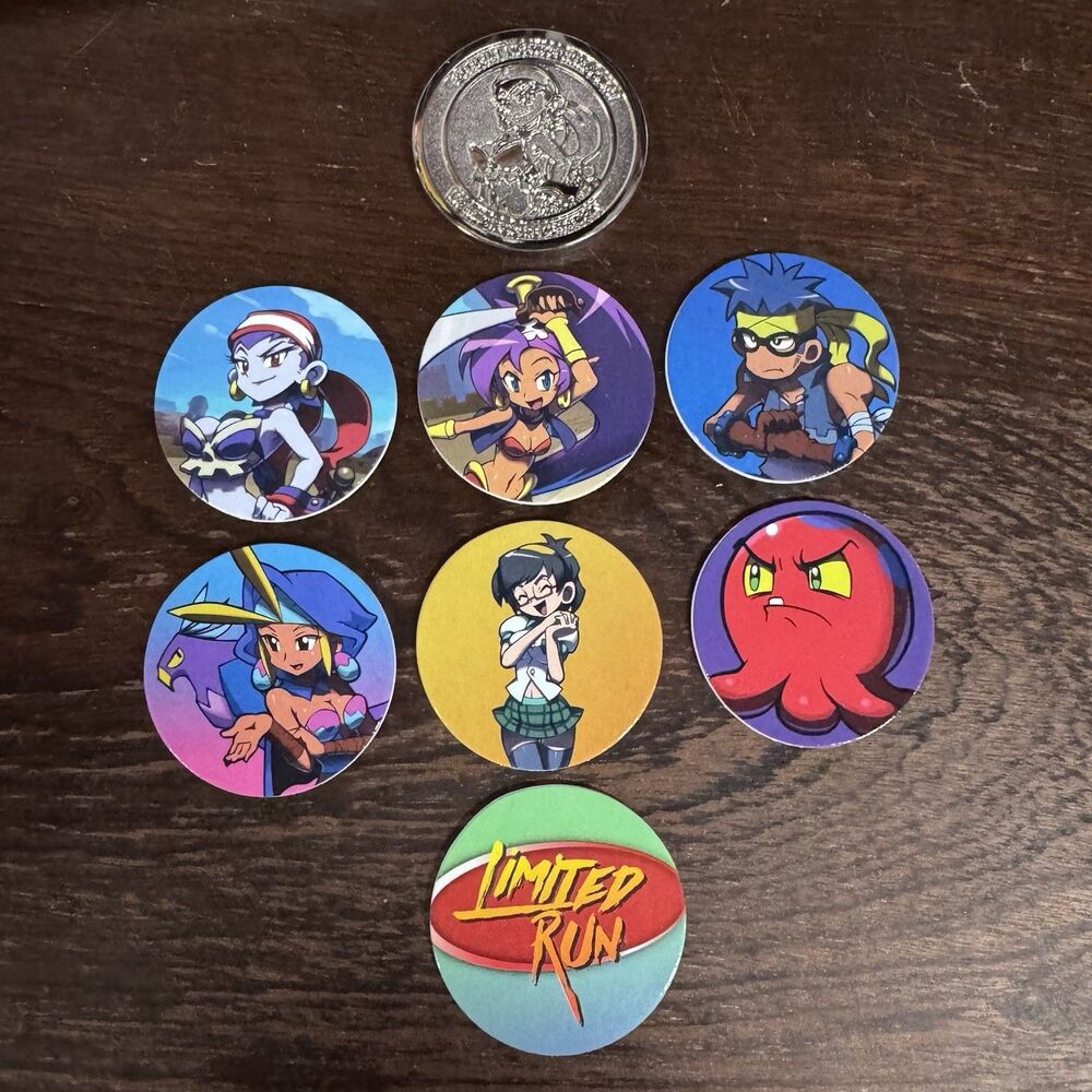 Shantae and the Pirate's Curse POG & Slammer Set #1 Limited Run Video Games Excl